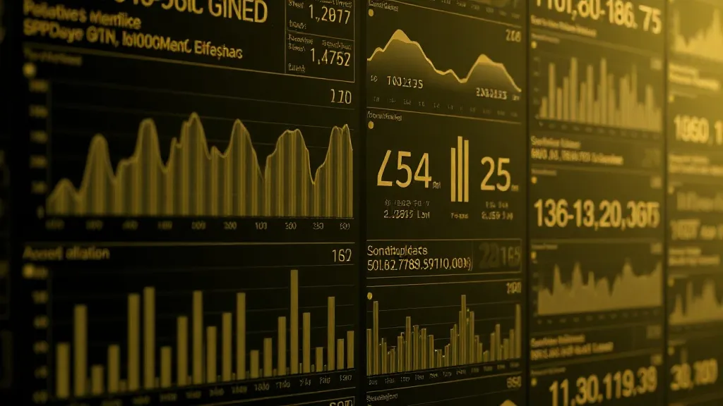 Professional digital interface showing data analytics, chart